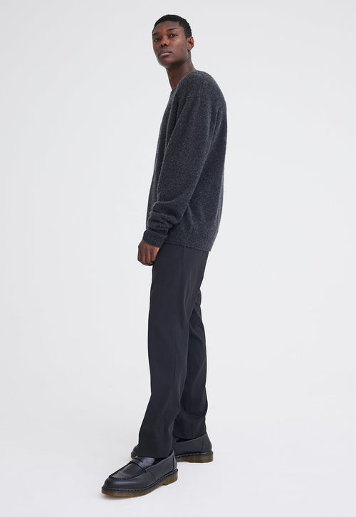 Jac+Jack Roy Cashmere Sweater - Char Marle Grey